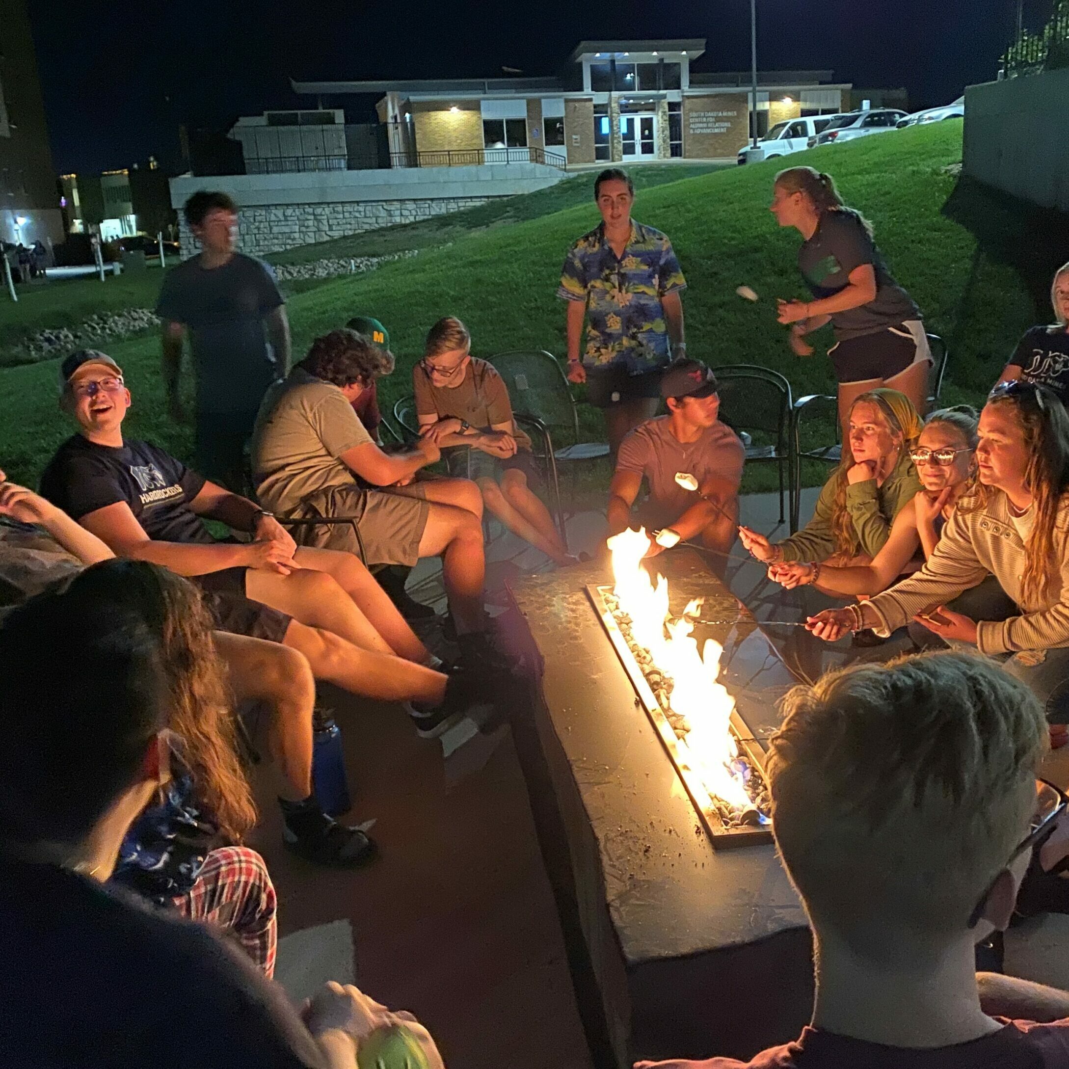 Bonfire at Rapid City Catholic Newman Center